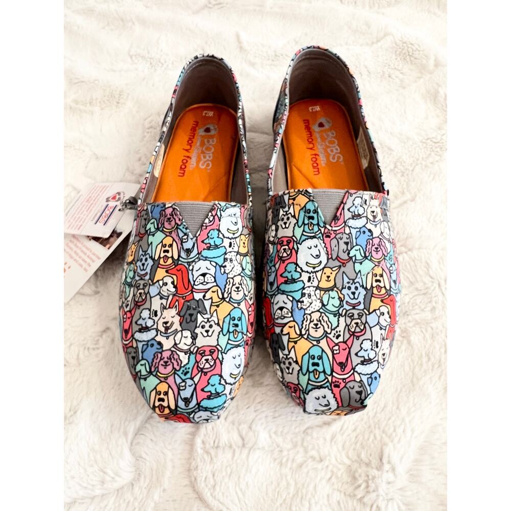 NWT BOB's from Skechers For Dogs WOOF PARTY Slip On Shoes Women's Size 9.5 NEW